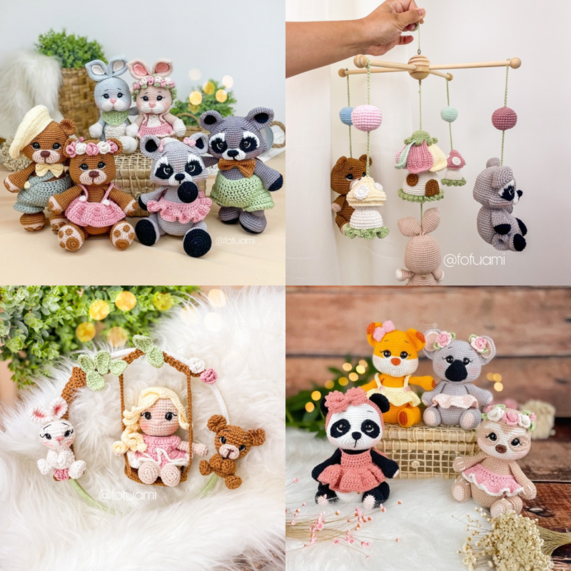 COMBO ESPECIAL BOSQUE: E-book Bosque Vol.1 e 2, E-book Porta Maternidade e E-book Móbile Bosque (Arquivo Digital)