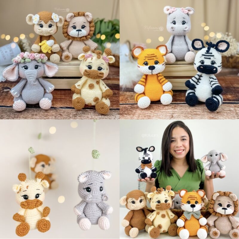 COMBO ESPECIAL: 3 E-books- Coleção Completa Bebês do Safári (Zoo e Móbile)
