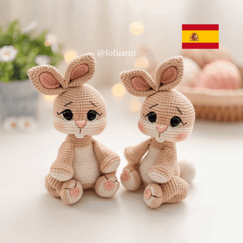 Patrón la conejita Flora (PDF en español) + videolección adicional